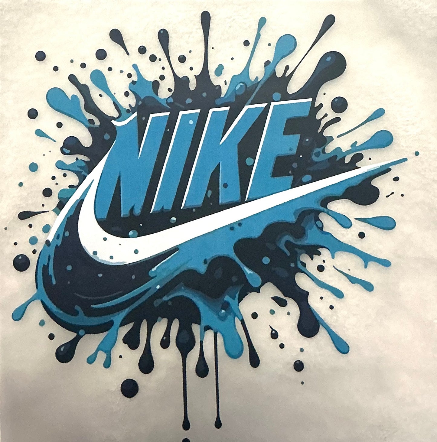Blue Nike transfer