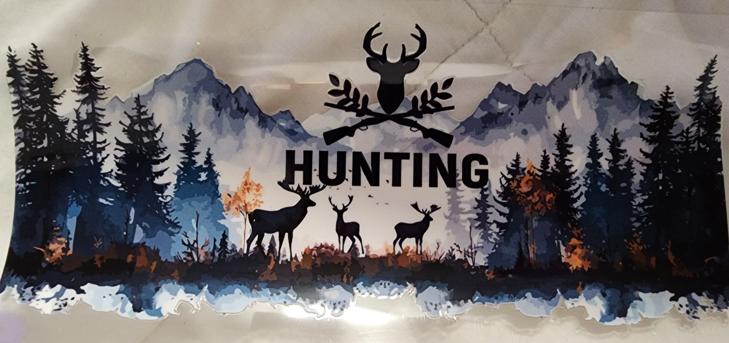 32-Blue Hunting Decal