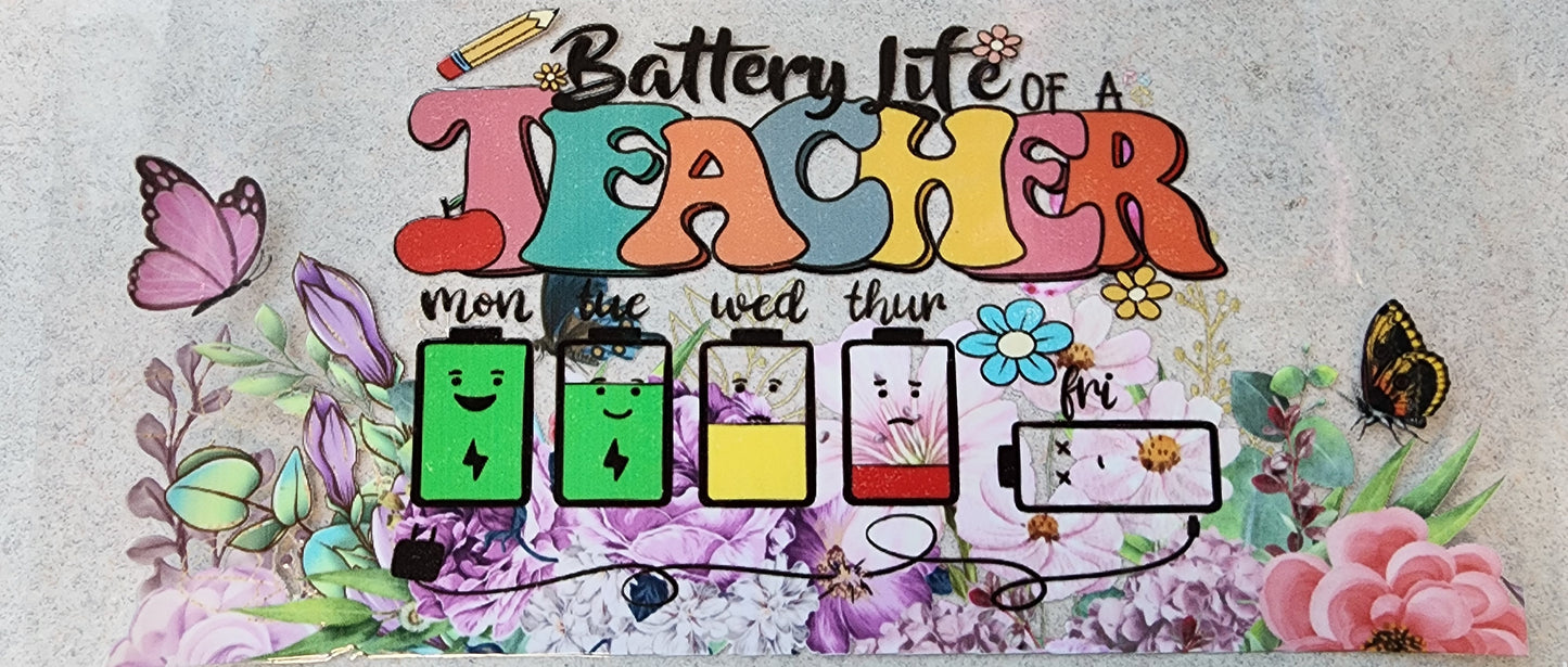 63-Battery Life Teacher Decal