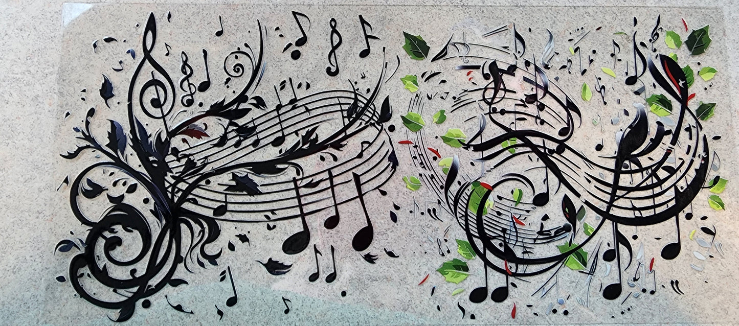 70-Music Notes Decal