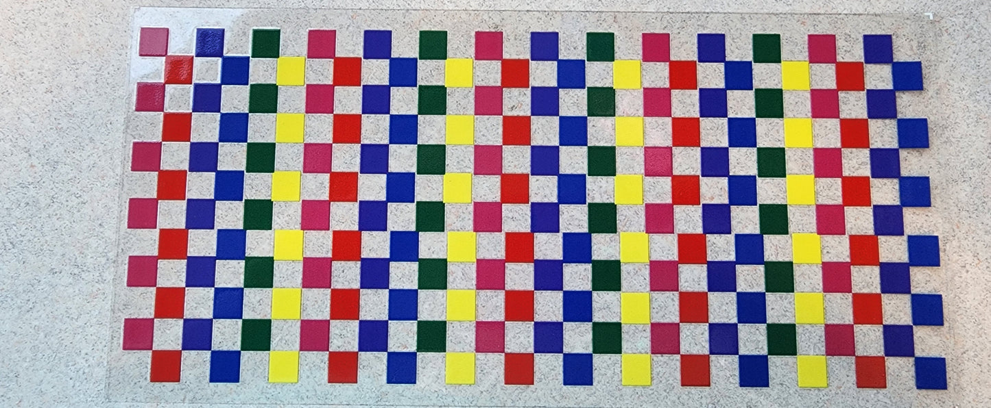 74-Color Checkers Decal