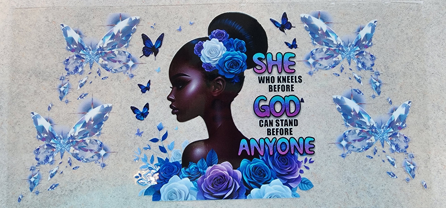 88-Blue Butterfly Decal