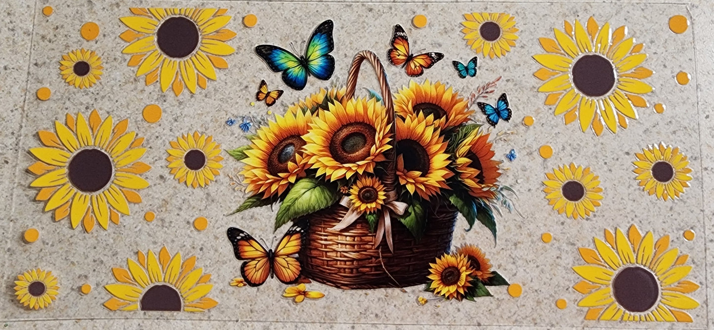 130-Basket Sun Floewer Decal