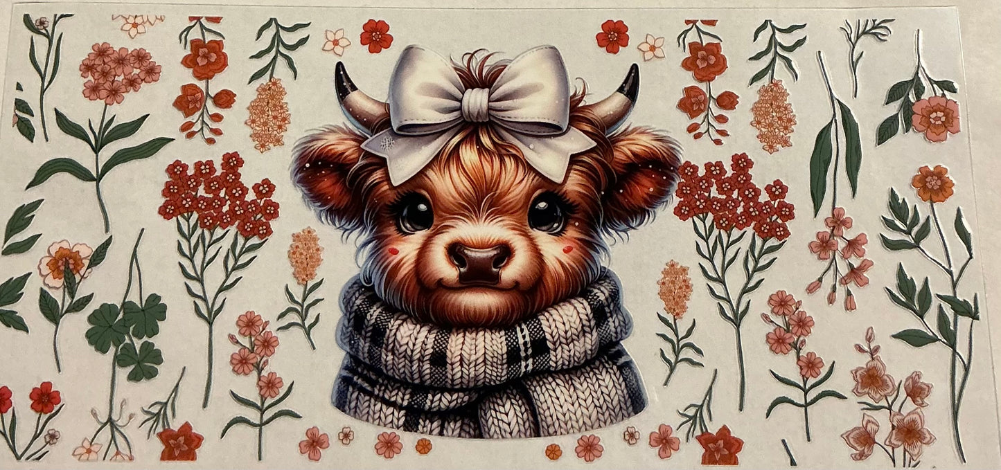 335- Winter Cow Decal