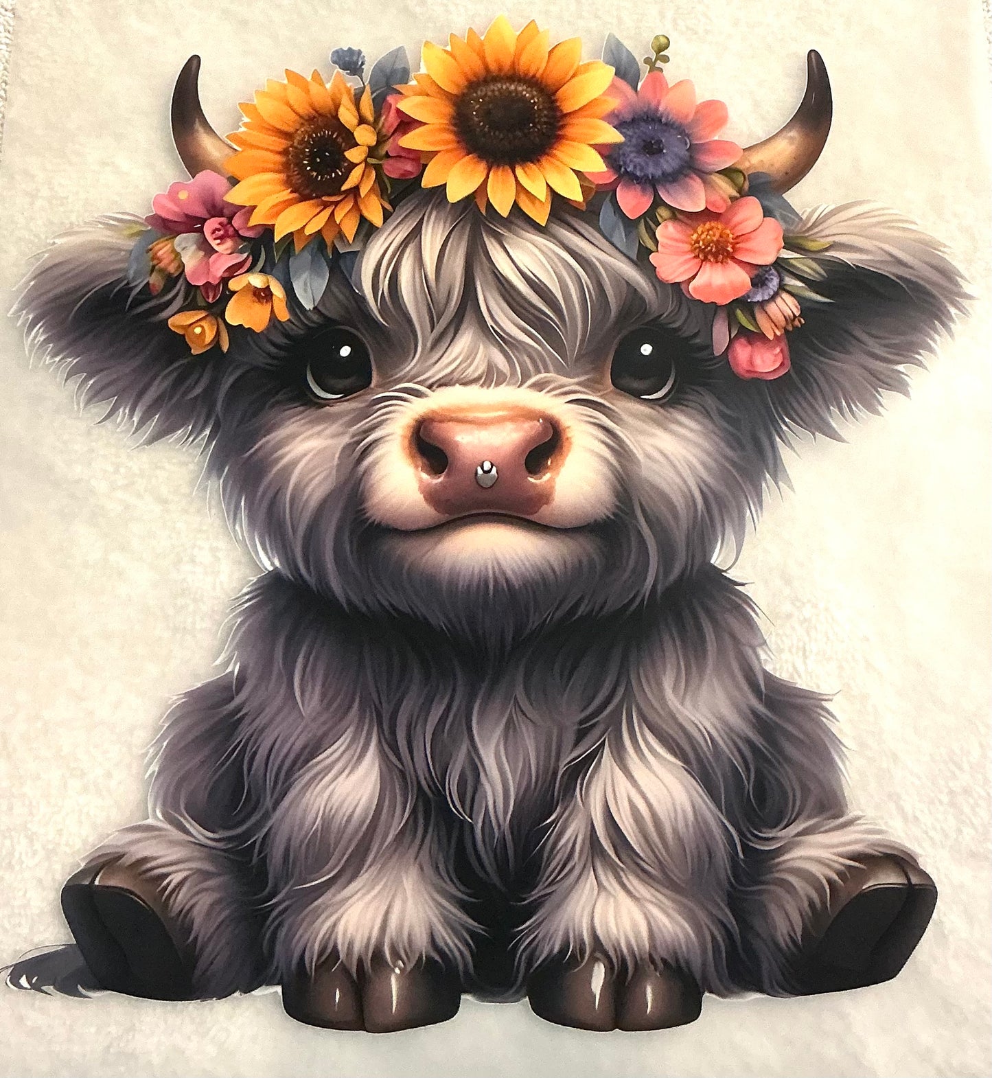 Sunflower cow transfer