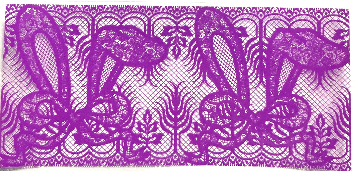 385-Purple lace decal