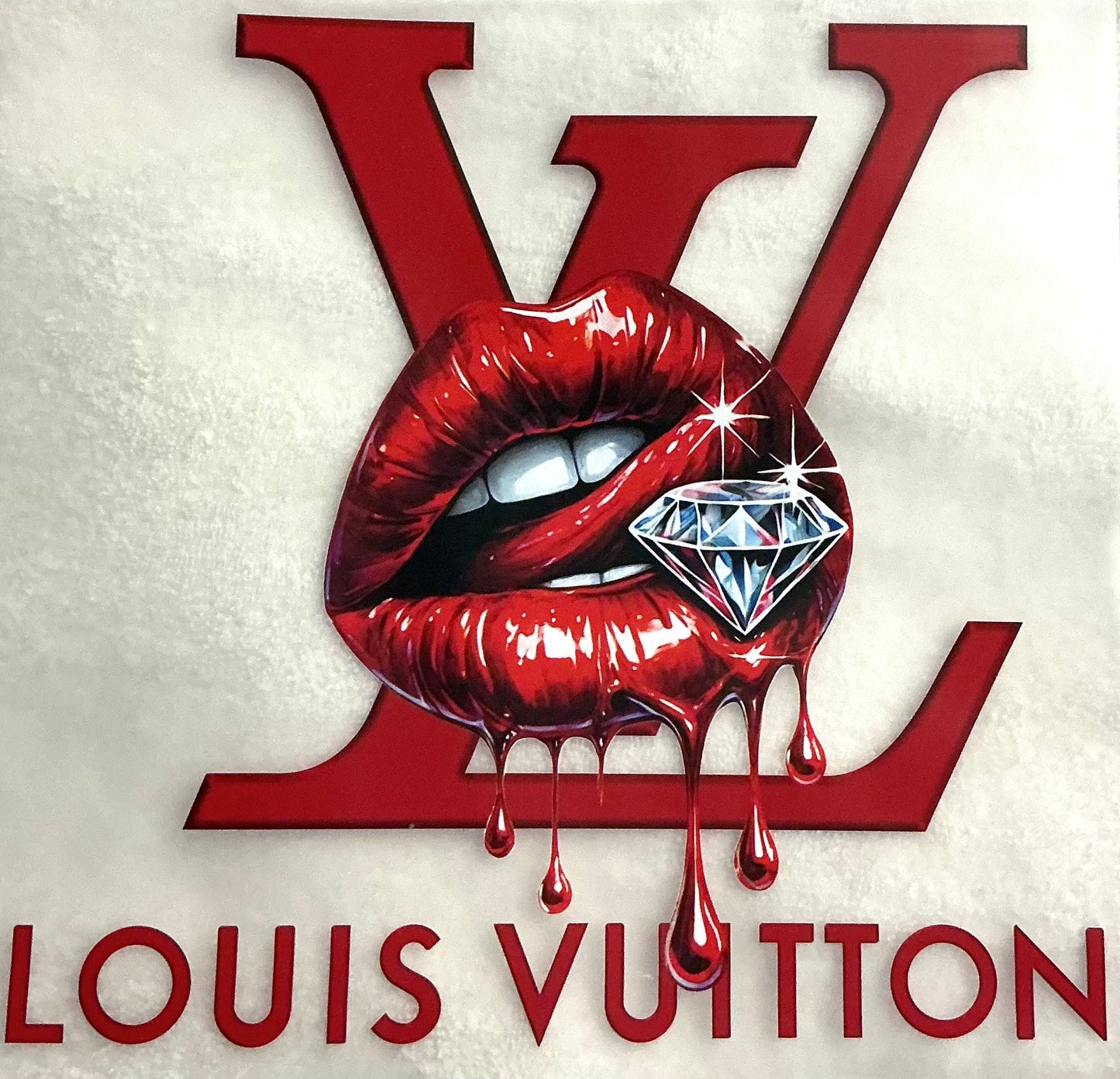LV Red T-shirt transfer