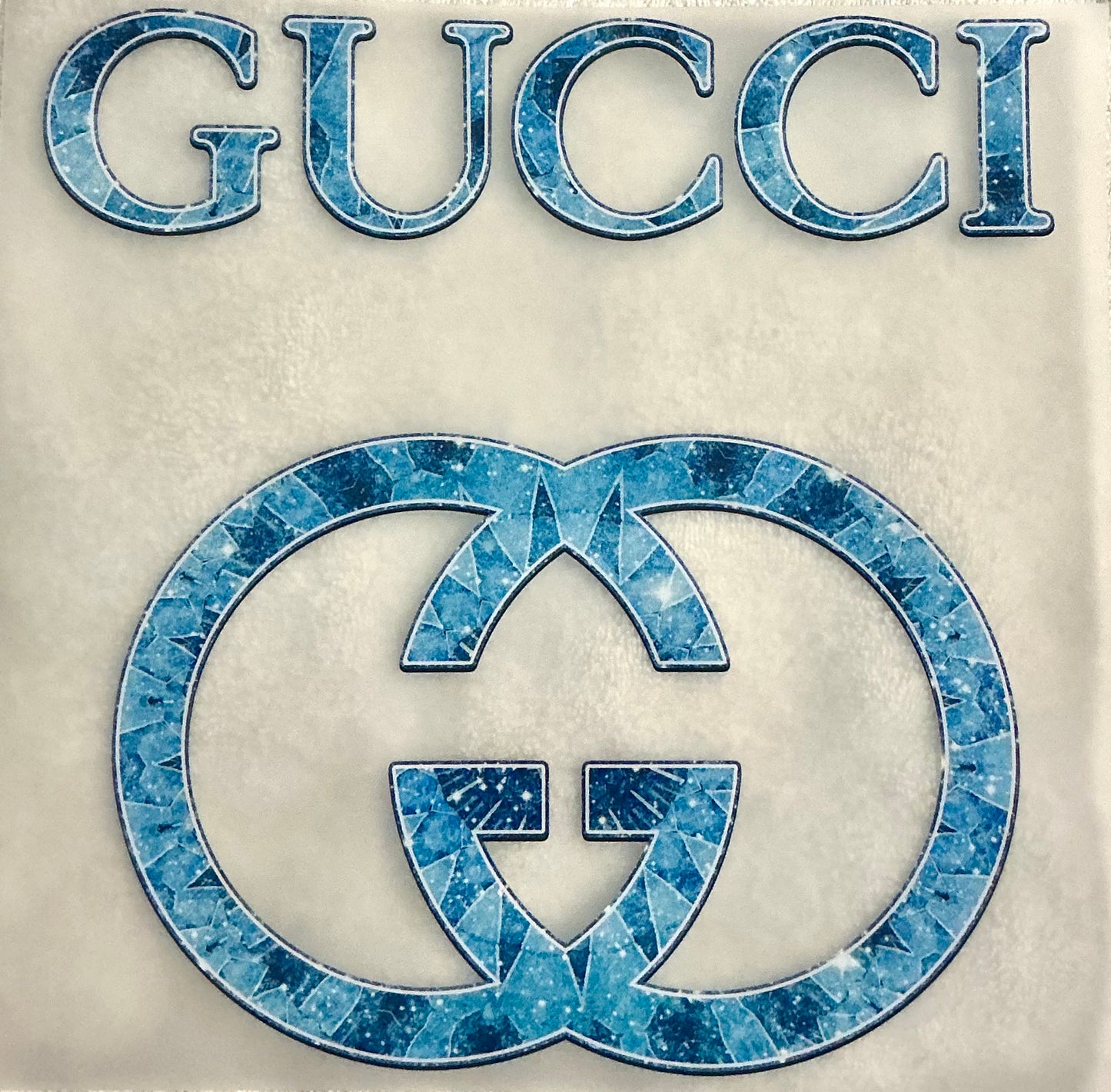 Blue Gucci T-shirt transfer