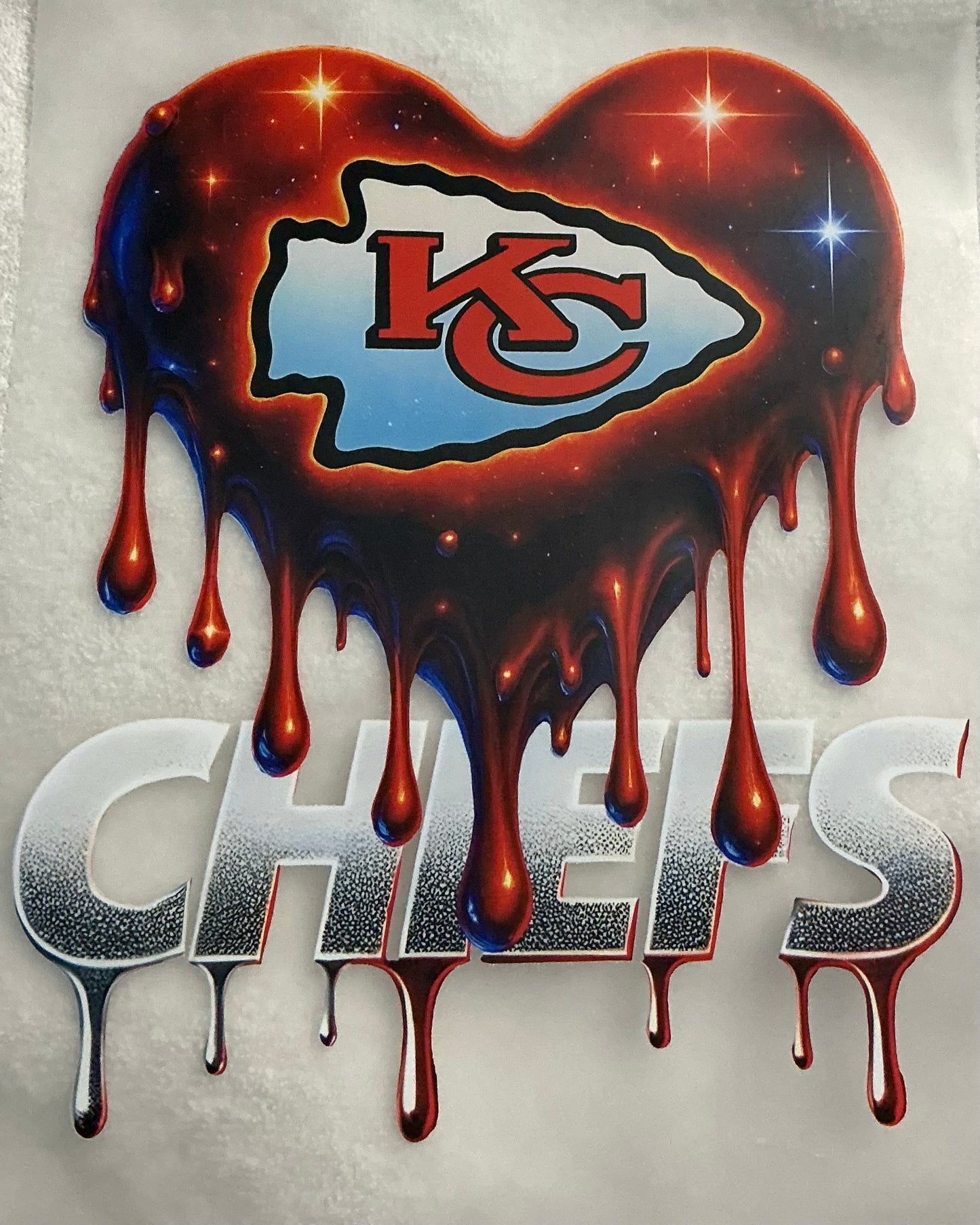Kc heart T-shirt transfer