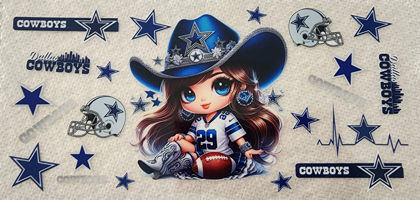 184-Cowboys Girl Decal