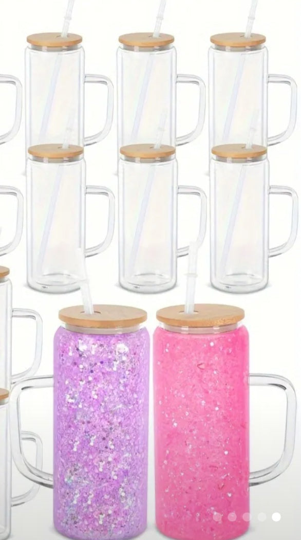 20oz Cups with Handle Glass