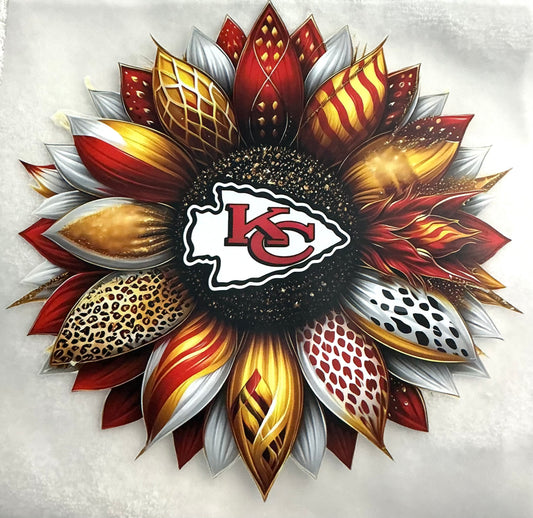 Kc flower T-shirt transfer