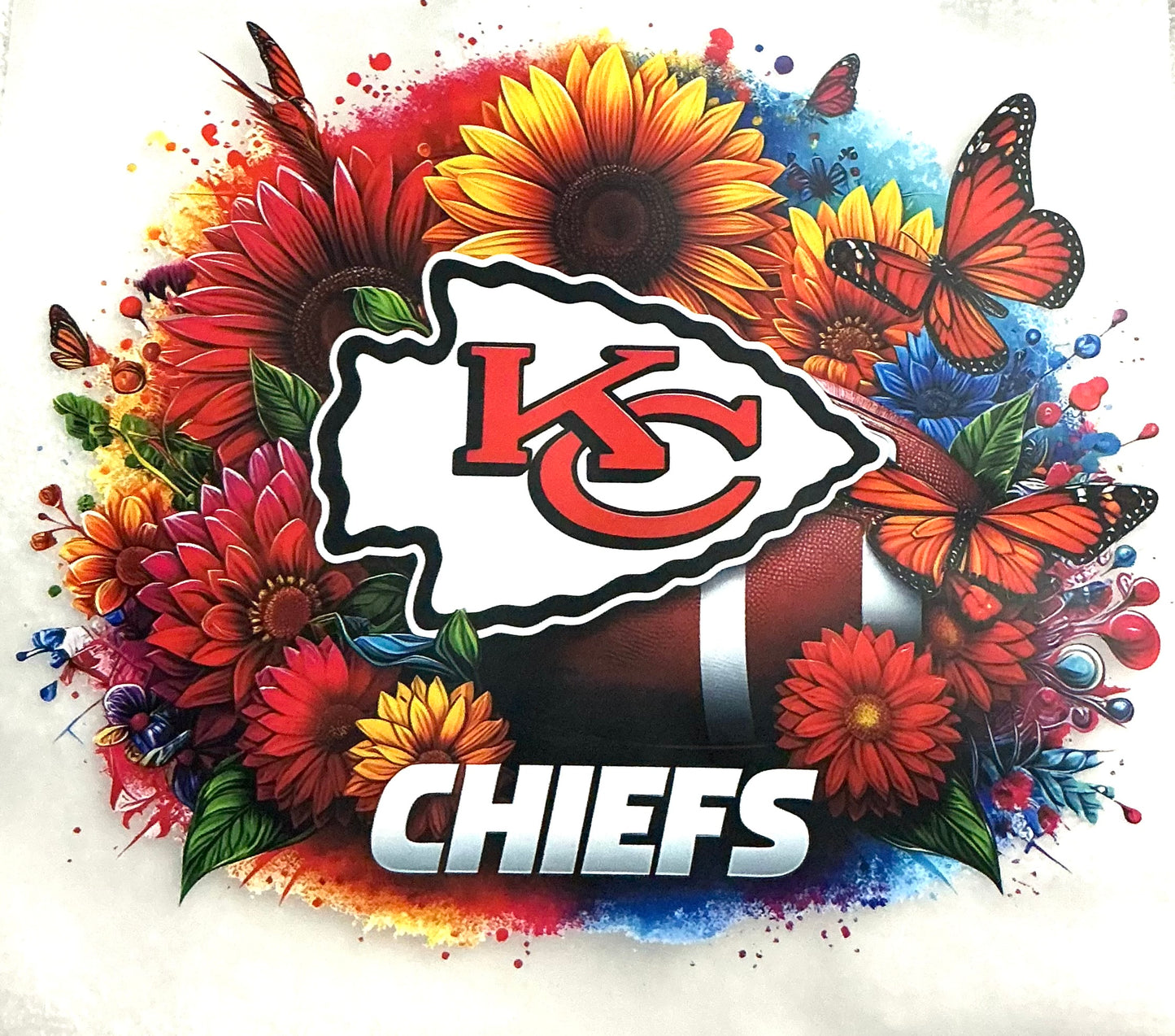 Kc flower T-shirt transfer