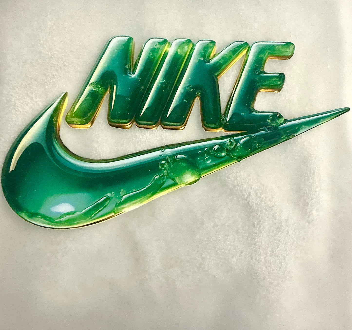 Green water Nike T-shirt transfer