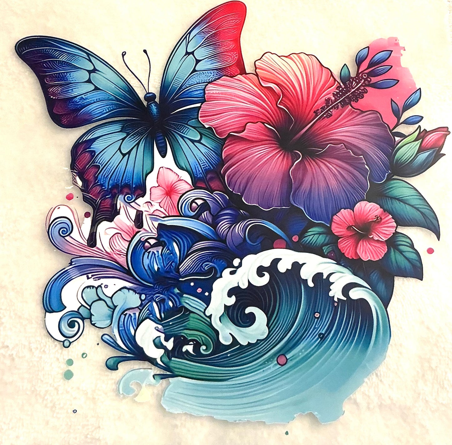 Butterfly flower transfer