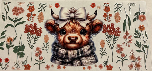 335- Winter Cow Decal