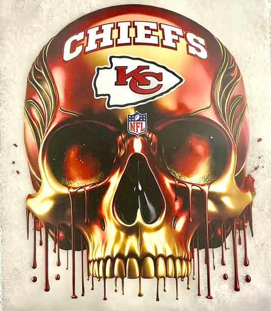 Chiefs skull T-shirt transfer