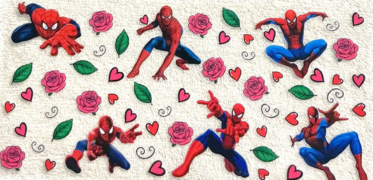 414- Spider-Man flower decal
