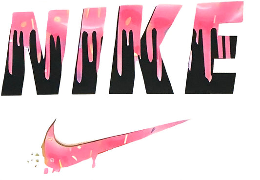 Pink Nike drip transfer
