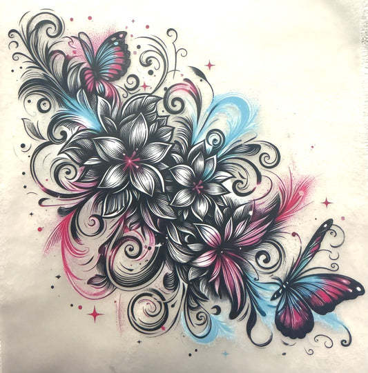 Flower design transfer