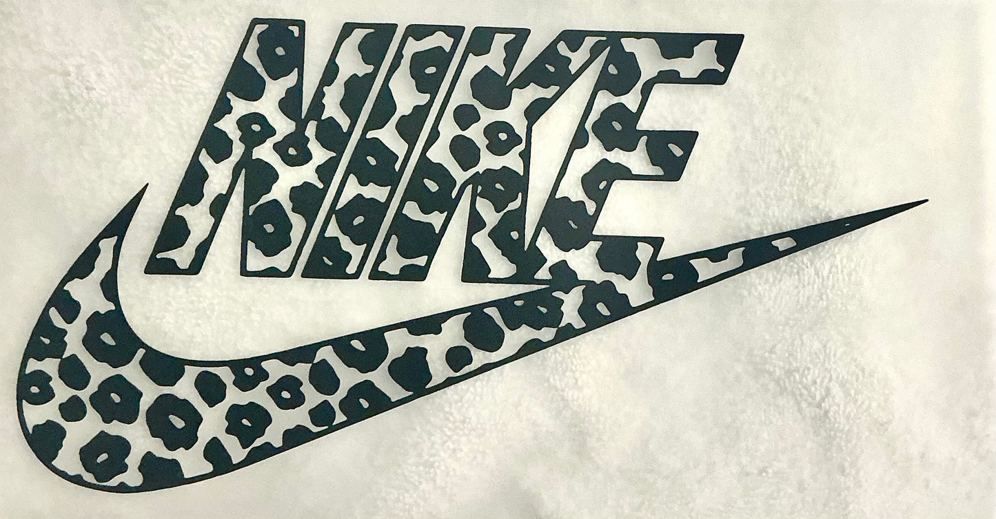 Black print T-shirt transfer