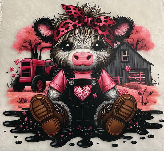 Pink cow transfer