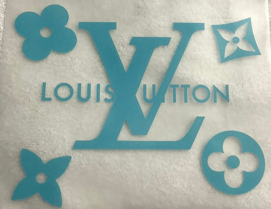 Blue LV T-shirt transfer