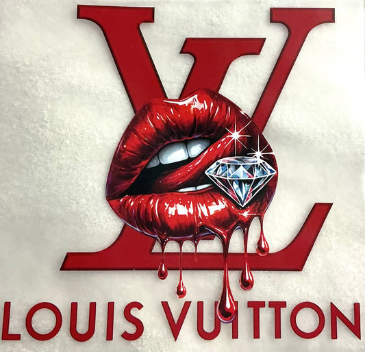 LV Red T-shirt transfer