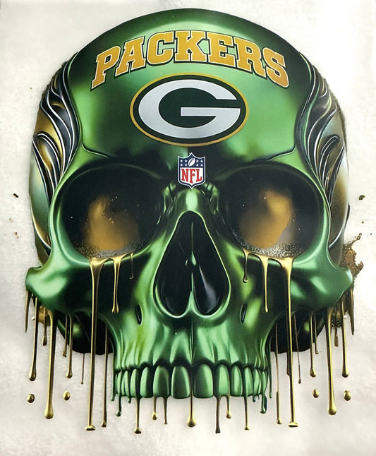 Packers skull T-shirt transfer
