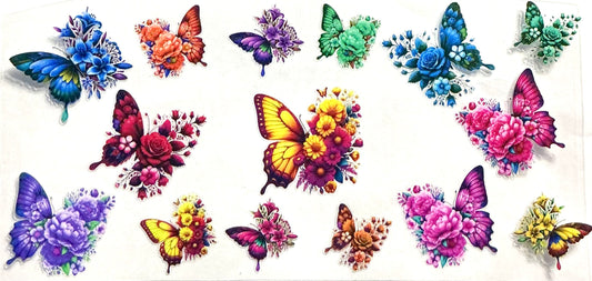 370- Colorful butterflies decal