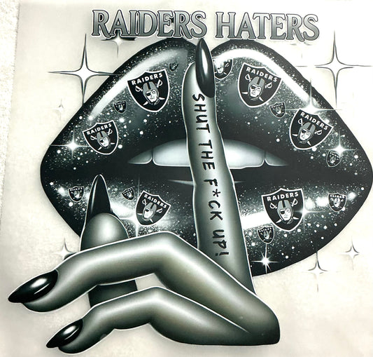 Raiders haters T-shirt transfer