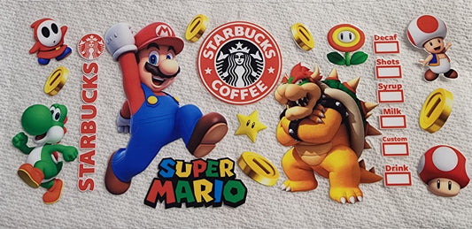 240-Mario Coffee Decal
