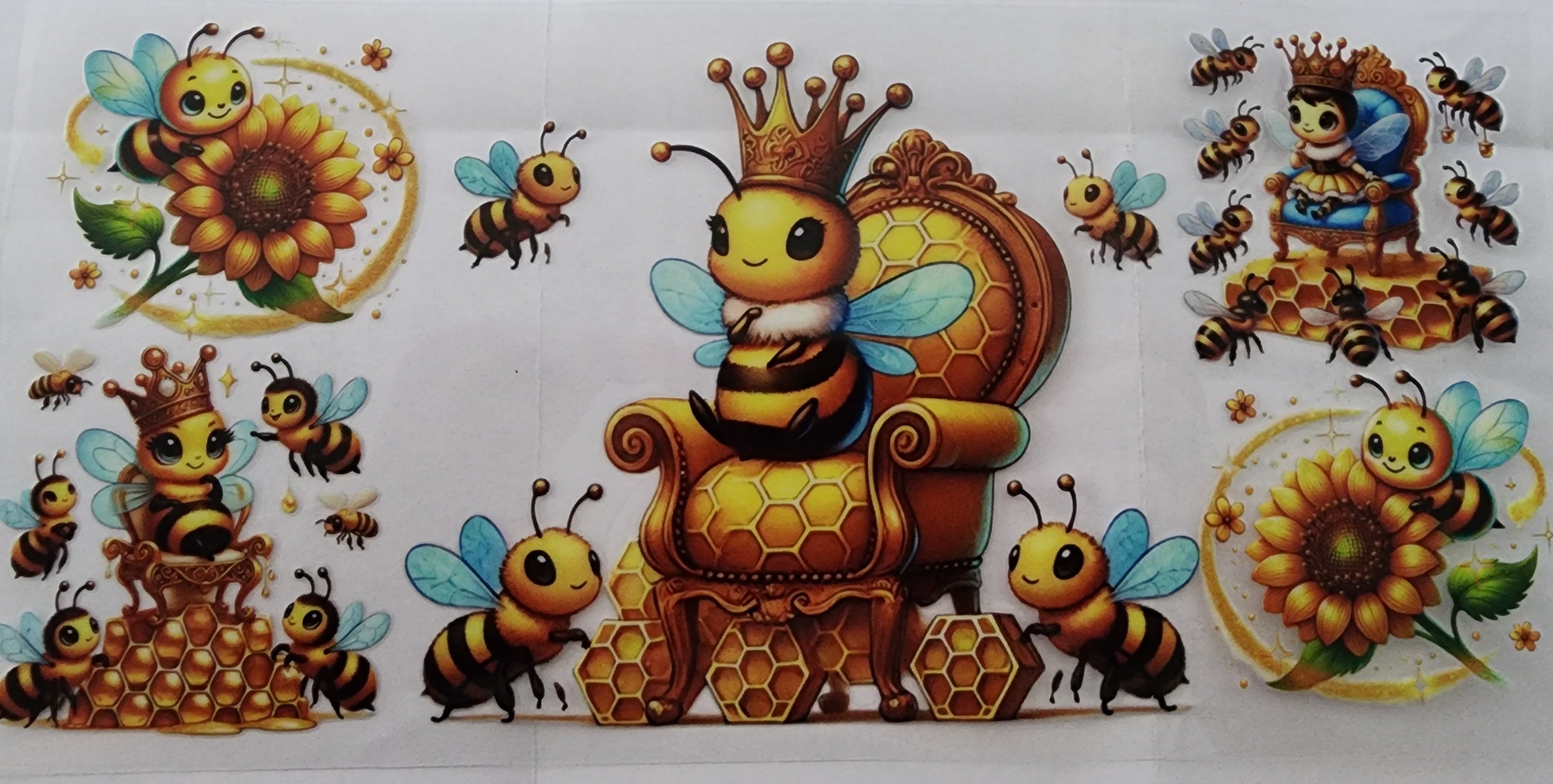 298-Bee Decal – Divine Customs