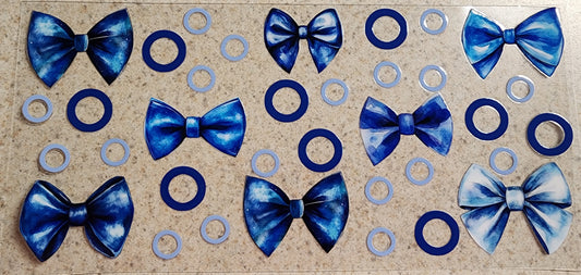 154-Blue Bows Decal
