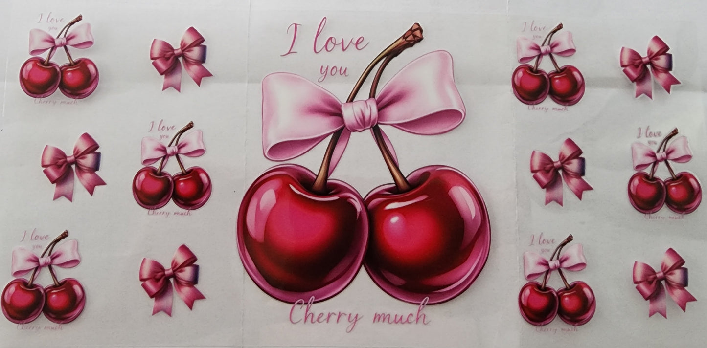 301-Cherry & Bows Decal