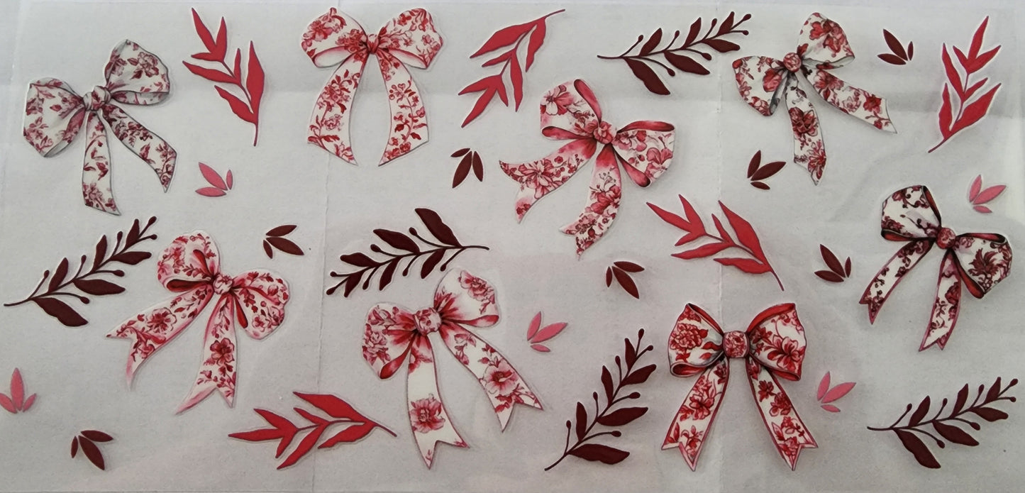 299- Red Bows Decal