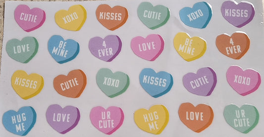 164-Candy Hearts Decal